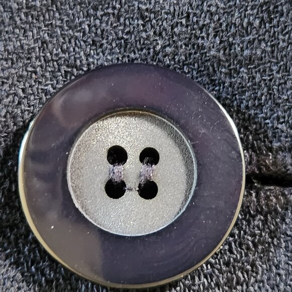 Dior strong shoulder fitted pure wool midnight blue jacket/blazer Sz 14 - Picture 7 of 10